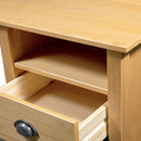 skrivebord Hill med 3 skuffer 120x50x74 cm massivt fyrretræ