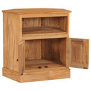 hjørneskab 60x45x60 cm massivt teaktræ