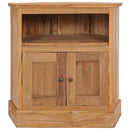 hjørneskab 60x45x60 cm massivt teaktræ