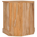 hjørneskab 60x45x60 cm massivt teaktræ