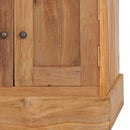 hjørneskab 60x45x60 cm massivt teaktræ