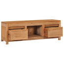 tv-bord 100x30x35 cm massivt teaktræ
