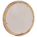 vægspejl 40 cm teak rund