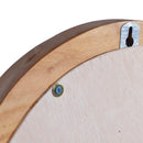 vægspejl 40 cm teak rund