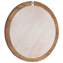 vægspejl 60 cm teak rund