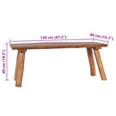havebænk 120 cm massivt teaktræ