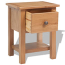 natborde 2 stk. 36x30x47 cm massivt egetræ