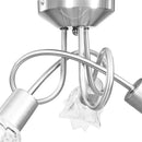 loftlampe transparente glasskærme til 3 E14-pærer tulipanform