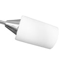 loftlampe med keramiske lampeskærme til 5 E14-pærer hvid