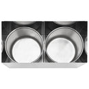 saucedispenser 2 x 3,5 l rustfrit stål