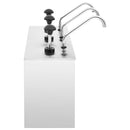 saucedispenser 3 x 3,5 l rustfrit stål