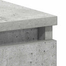 skrivebord 90x45x76 cm konstrueret træ betongrå