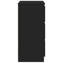 skænk 60x35x76 cm konstrueret træ sort