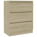 skænk 60x35x76 cm konstrueret træ sonoma-eg
