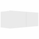 tv-bord 80x30x30 cm konstrueret træ hvid