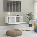 tv-bord 80x30x30 cm konstrueret træ hvid