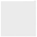 tv-bord 80x30x30 cm konstrueret træ hvid