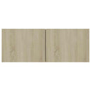 tv-bord 80x30x30 cm konstrueret træ sonoma-eg