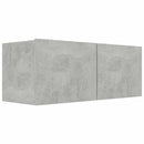 tv-bord 80x30x30 cm konstrueret træ betongrå