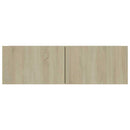 tv-bord 100x30x30 cm konstrueret træ sonoma-eg
