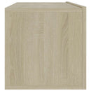 tv-bord 100x30x30 cm konstrueret træ sonoma-eg