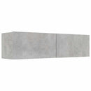 tv-bord 120x30x30 cm konstrueret træ betongrå