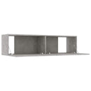 tv-bord 120x30x30 cm konstrueret træ betongrå