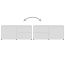 tv-bord 80x34x36 cm konstrueret træ hvid