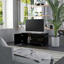 tv-bord 80x34x36 cm konstrueret træ sort
