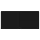 tv-bord 80x34x36 cm konstrueret træ sort