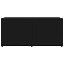 tv-bord 80x34x36 cm konstrueret træ sort
