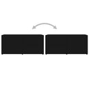 tv-bord 80x34x36 cm konstrueret træ sort