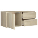 tv-bord 80x34x36 cm konstrueret træ sonoma-eg