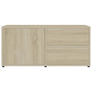 tv-bord 80x34x36 cm konstrueret træ sonoma-eg