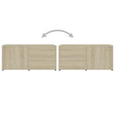 tv-bord 80x34x36 cm konstrueret træ sonoma-eg