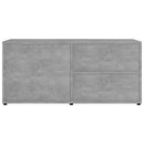 tv-bord 80x34x36 cm konstrueret træ betongrå