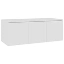 tv-bord 80x34x30 cm konstrueret træ hvid