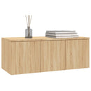 tv-bord 80x34x30 cm konstrueret træ sonoma-eg
