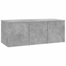 tv-bord 80x34x30 cm konstrueret træ betongrå