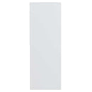 bogreol 67x24x161 cm konstrueret træ hvid