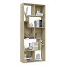 bogreol 67x24x161 cm konstrueret træ sonoma-eg