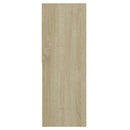 bogreol 67x24x161 cm konstrueret træ sonoma-eg