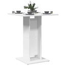 bistrobord 60x60x75 cm konstrueret træ hvid