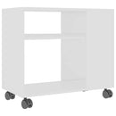 sidebord 70x35x60,5 cm konstrueret træ hvid