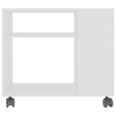 sidebord 70x35x60,5 cm konstrueret træ hvid