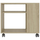 sidebord 70x35x60,5 cm konstrueret træ sonoma-egetræsfarvet