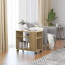 sidebord 70x35x60,5 cm konstrueret træ sonoma-egetræsfarvet