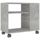 sidebord 70x35x60,5 cm konstrueret træ betongrå