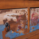 tv-skab 110x35x40 cm genanvendt teaktræ