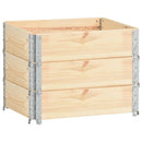pallerammer 3 stk. 60x80 cm massivt fyrretræ